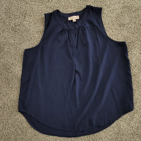 Philosophy Navy Sleeveless Blouse 1X, Nice Condition - Picture 6 of 12